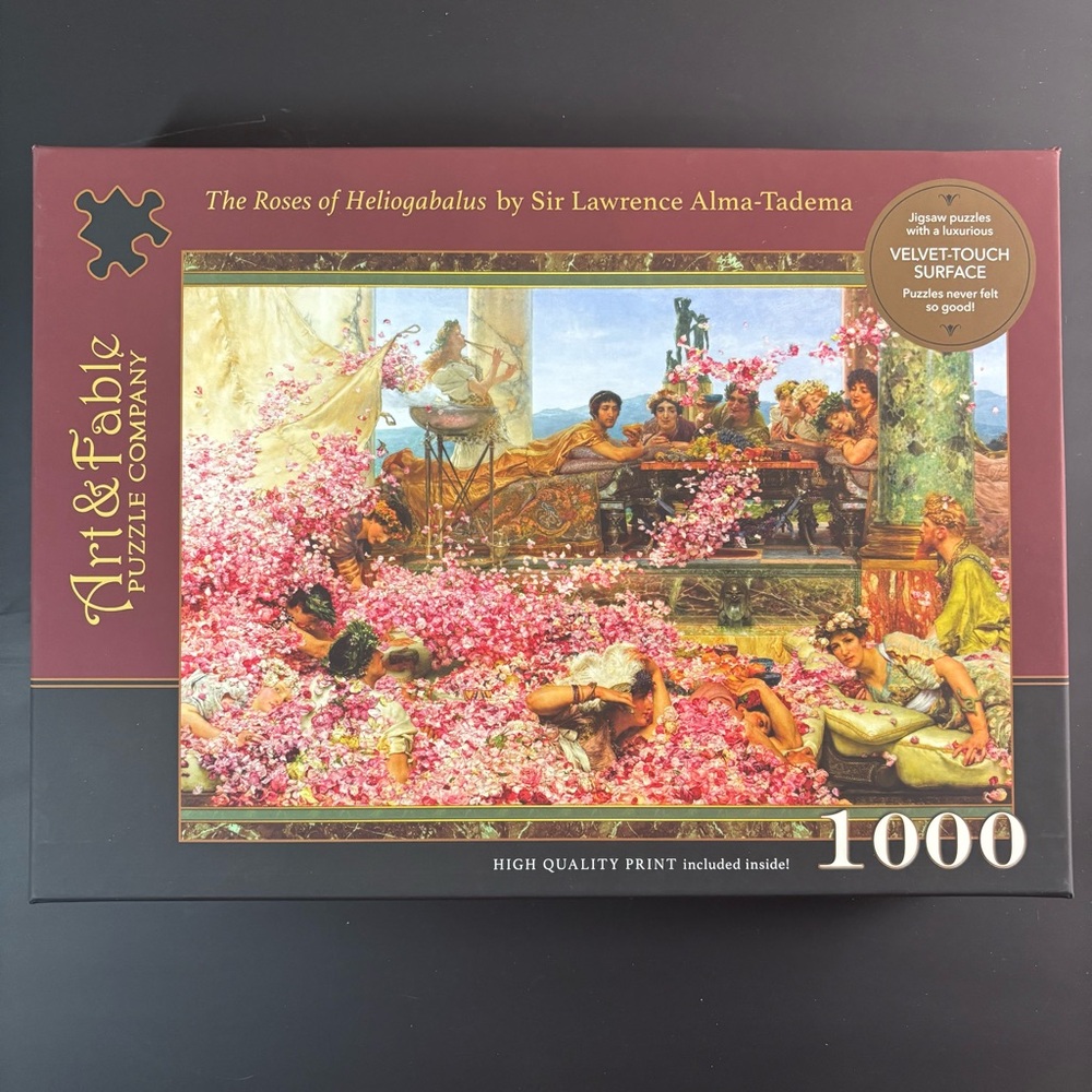Roses of Heliogabalus 1000 Piece Jigsaw Puzzle by Art & Fable